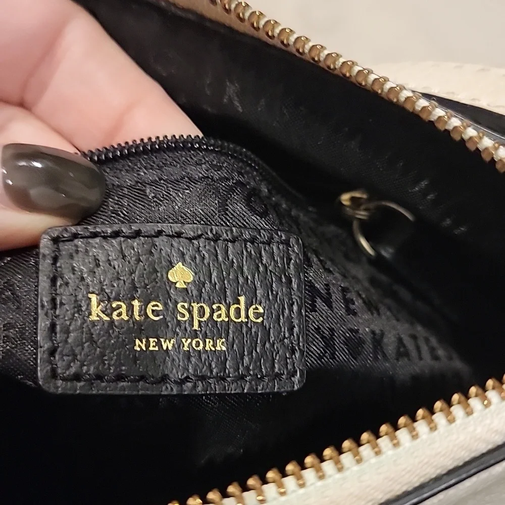 Kate Spade Grove Street Rima Crossbody Two-Tone Black and Cream Bag